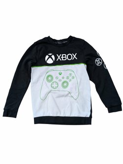 Černo bílá mikina Xbox pro kluky secondhand TU
