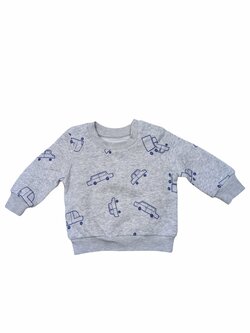 Šedá mikina s obrázky pro kluky secondhand Primark