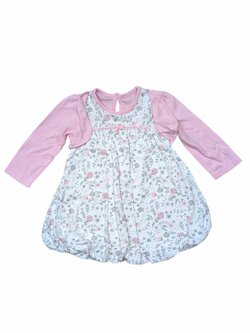 Bílo růžové šaty s obrázky pro holky secondhand George Bílo růžové šaty s obrázky pro holky secondhand George