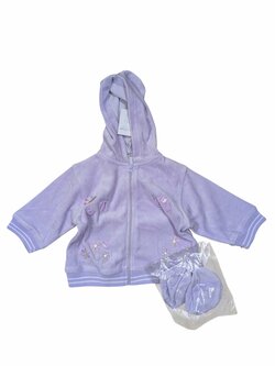 Fialová mikina a ponožky pro holky outlet P&P Fialová mikina a ponožky pro holky outlet P&P