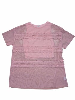 Růžové šaty průhledné pro holky secondhand River Island Růžové šaty průhledné pro holky secondhand River Island