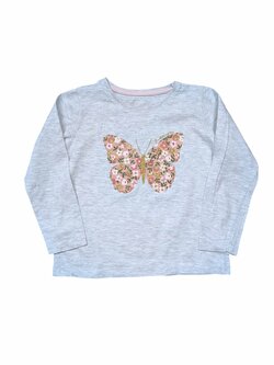 Šedí triko s obrázkem pro holky dlouhý rukáv Primark