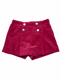 Červené kraťasy ve stylu sukně pro holky secondhand mayoral Červené kraťasy ve stylu sukně pro holky secondhand mayoral