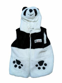 Zateplená vesta panda pro kluky secondhand 