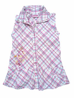 Růžová kostkovaná košile pro holky secondhand dopodopo Růžová kostkovaná košile pro holky secondhand dopodopo