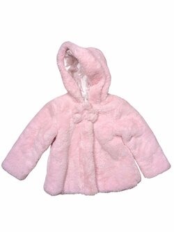 Růžová zimní bunda pro holky secondhand Little Me