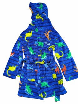 Modrý župan s dinosaury pro kluky secondhand Modrý župan s dinosaury pro kluky secondhand