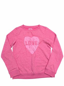 Slabá mikina růžová žíhaná pro holky secondhand Alive