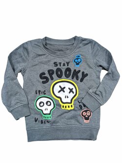 Tmavě šedá mikina s obrázky pro holky secondhand George Tmavě šedá mikina s obrázky pro holky secondhand George