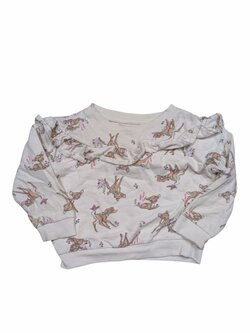 Bílá mikina Bambi pro holky secondhand Disney