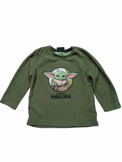 Fleecová mikina zelená Baby Yoda pro kluky secondhand Star Wars