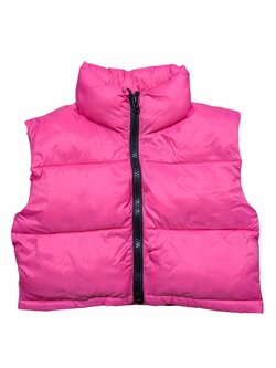 Růžová šusťáková vesta pro holky secondhand Růžová šusťáková vesta pro holky secondhand