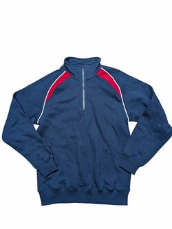 Modro červená mikina pro kluky secondhand South West