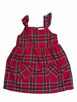 Červené kostkované šaty pro holky secondhand Primark