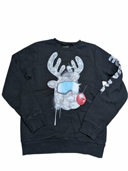 Černá mikina se sobem pro kluky secondhand Next Černá mikina se sobem pro kluky secondhand Next