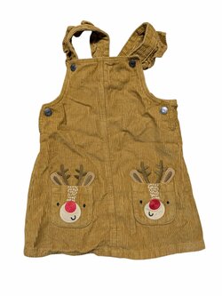 Sětle hnědá šatovka se sobem pro holky secondhand TU