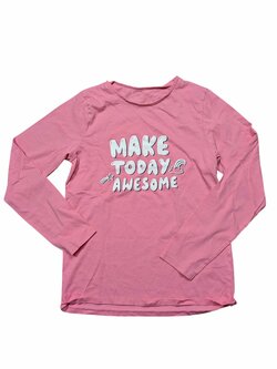 Světle růžové triko s nápisem pro holky secondhand George Světle růžové triko s nápisem pro holky secondhand George