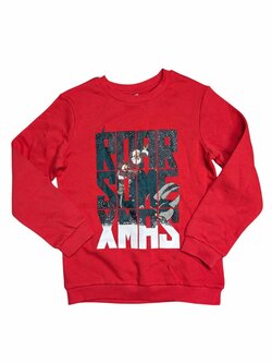 Červená mikina na Vánoce pro kluky secondhand TU