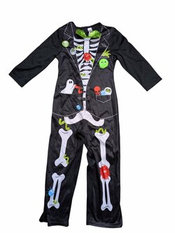 Halloweenské oblečení kostlivce pro kluky secondhand TU