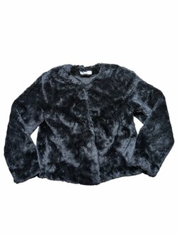 černý kožíšek pro holky secondhand 