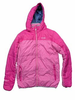 Růžová zimní bunda pro holky secondhand Regatta