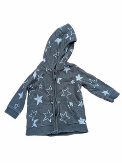 Šedá mikina s hvězdičkami pro kluky secondhand George Šedá mikina s hvězdičkami pro kluky secondhand George