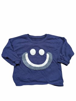 Tmavě modrá slabá mikina s obrázkem pro kluky secondhand Tmavě modrá slabá mikina s obrázkem pro kluky secondhand