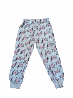 Bílé kalhoty s jednorožci pro holky secondhand Bílé kalhoty s jednorožci pro holky secondhand