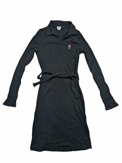 Černé elastické šat žebrované pro holky secondhand River Island Černé elastické šat žebrované pro holky secondhand River Island