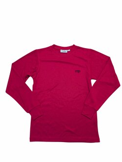 Červené triko pro holky s dlouhým rukávem secondhand Muddup