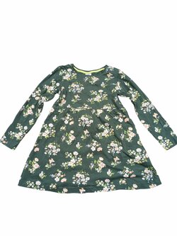Zelené šaty pro holky s květinami secondhand