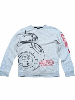 šedá mikina pro kluky starwars secondhand šedá mikina pro kluky starwars secondhand