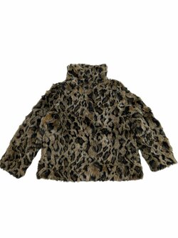 Vzorovaný chlupatý kabát pro holky secondhand H&M Vzorovaný chlupatý kabát pro holky secondhand H&M