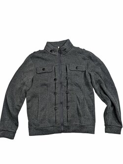 Tmavě šedá kabátková mikina pro holky secondhand Tmavě šedá kabátková mikina pro holky secondhand