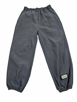 Šedé vzorované kalhoty pro holky secondhand Šedé vzorované kalhoty pro holky secondhand