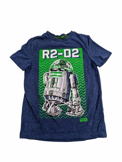 Modro zelené tričko pro kluky R2D2 secondhand Modro zelené tričko pro kluky R2D2 secondhand