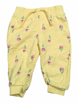 Žluté tepláky s kytičkami pro holky outlet Primark Žluté tepláky s kytičkami pro holky outlet Primark