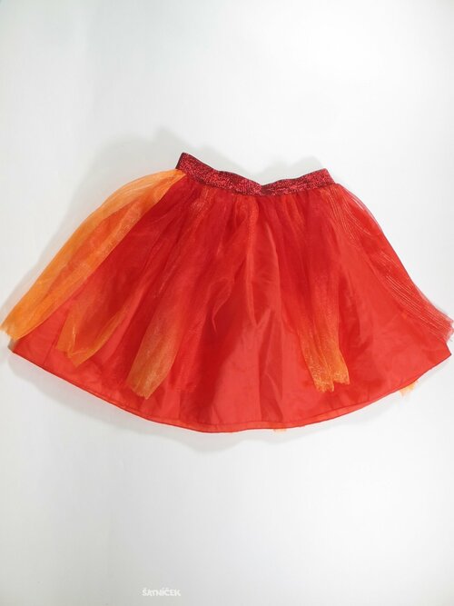 Sukně pro holky na karneval červeno oranžová secondhand
