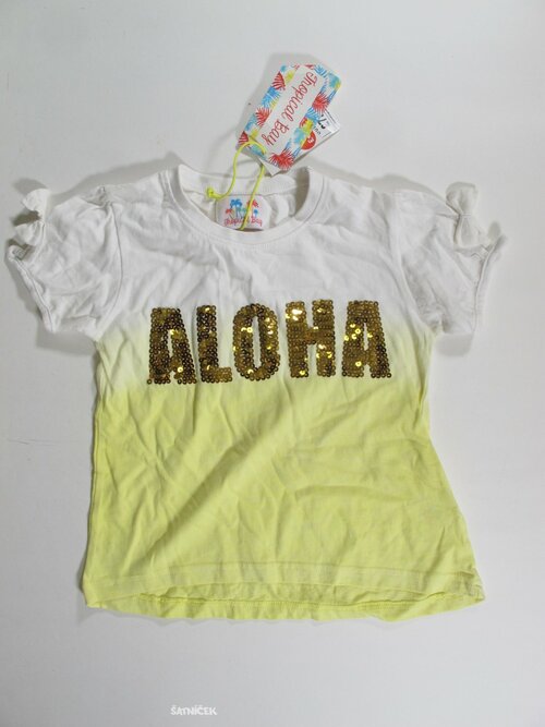 Triko bílo žluté pro holky outlet