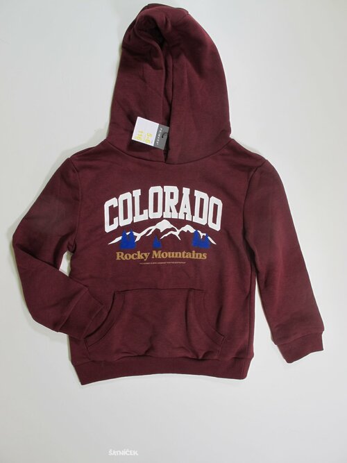 Mikina pro kluky vínová outlet