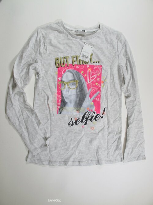 Triko dl.rukáv šedé outlet