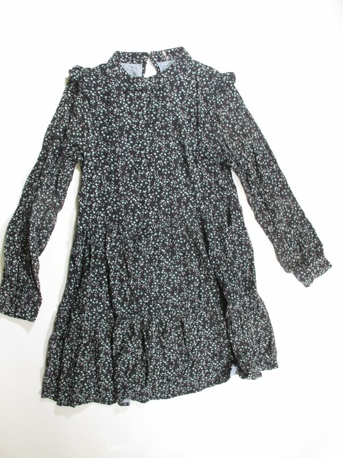 Šaty dl rukáv s kytkami secondhand