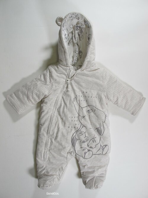 Zímní pruhovaná kombinéza pro kluky secondhand