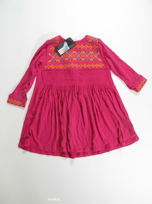 Tunika-šaty dl rukáv růžová outlet