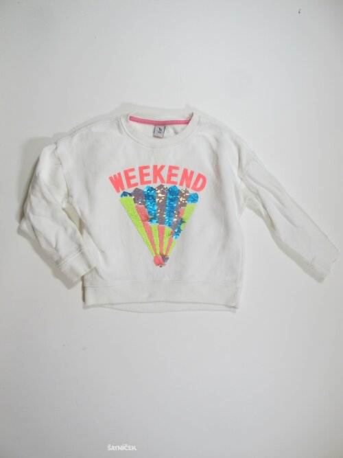 Světlá  mikina pro holky secondhand