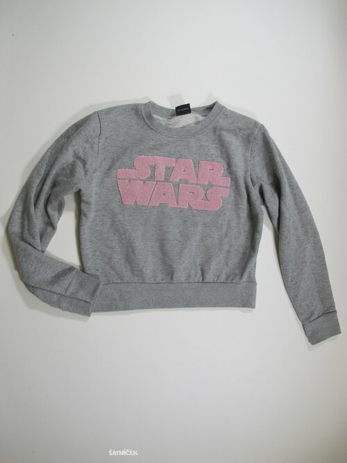 Mikina pro holky šedá crop secondhand