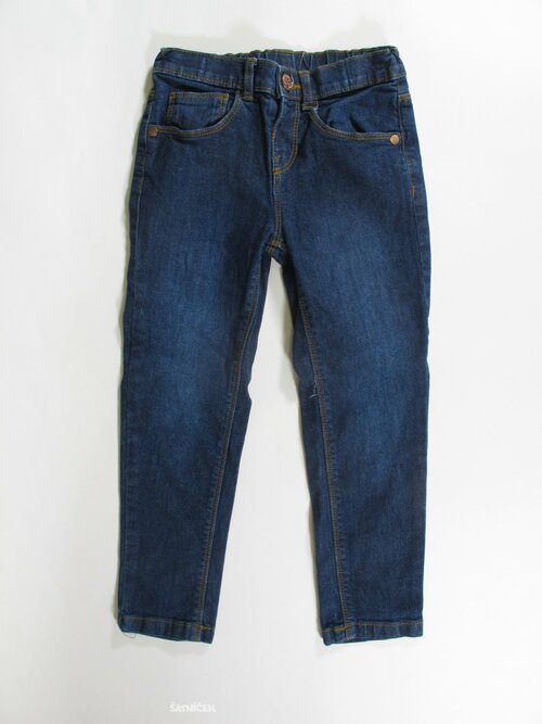 Modré džínové kalhoty pro holky secondhand