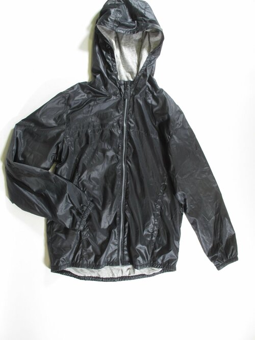 Tmavá šustáková bunda pro holky secondhand