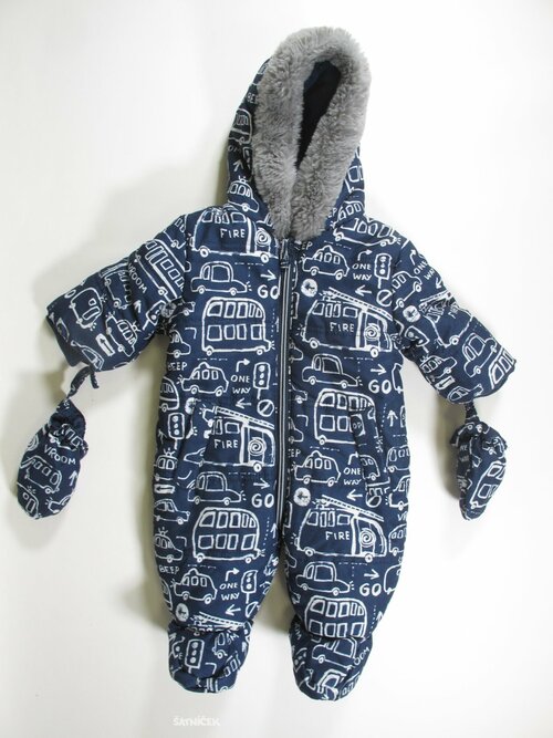 Zimní obrázková kombinéza pro kluky secondhand