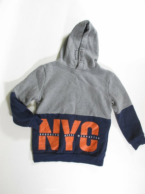 Mikina pro kluky modro šedá secondhand